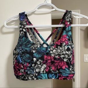 Lululemon floral sports bra